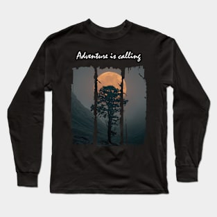 Adventure is calling Dark Long Sleeve T-Shirt